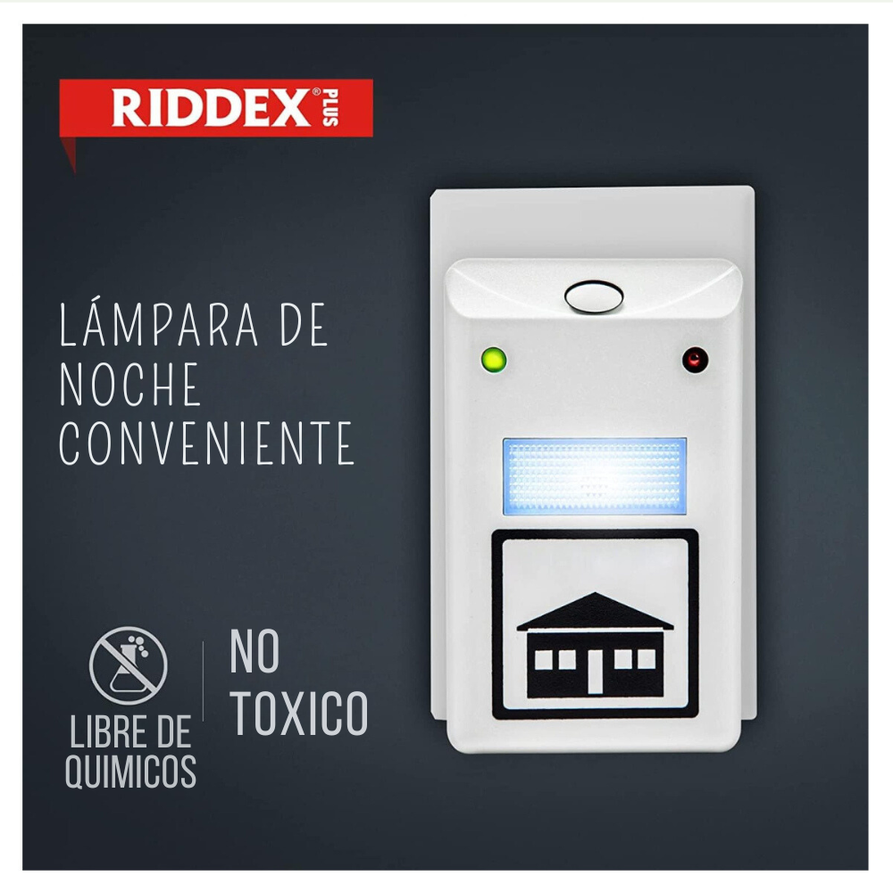 REPELENTE ULTRASÓNICO PARA PLAGAS RIDDEX ®