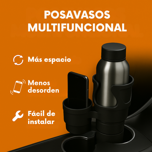 Portavasos multifuncional 2 en 1 para automóviles + ENVIO GRATIS 🎁