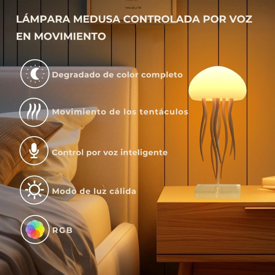 Lámpara medusa decorativa y relajante + ENVIO GRATIS 🎁