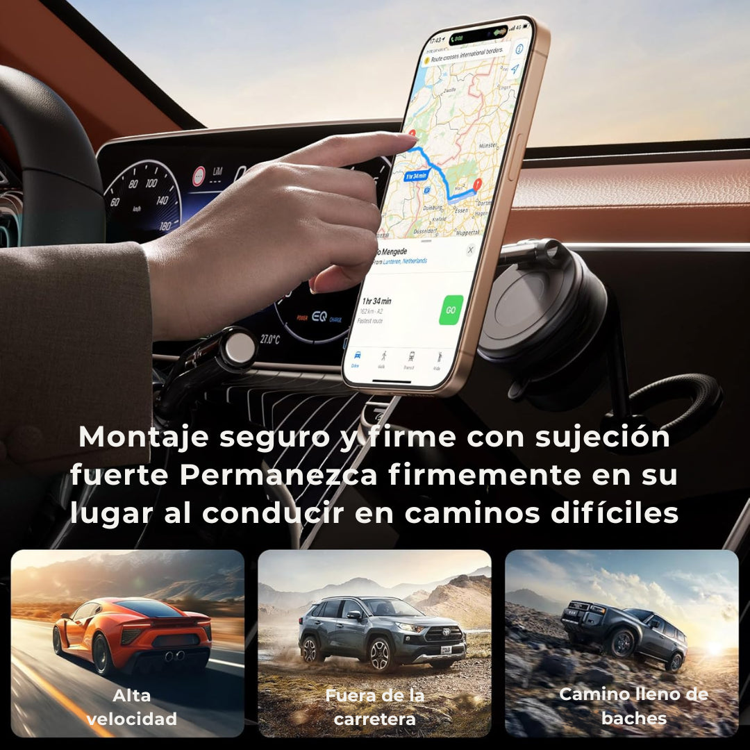 Soporte magnético para teléfono con succión al vacío VACUFLEX 360®