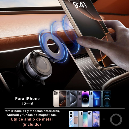 Soporte magnético para teléfono con succión al vacío VACUFLEX 360®