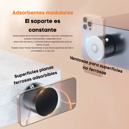 Soporte magnético para teléfono con succión al vacío VACUFLEX 360®