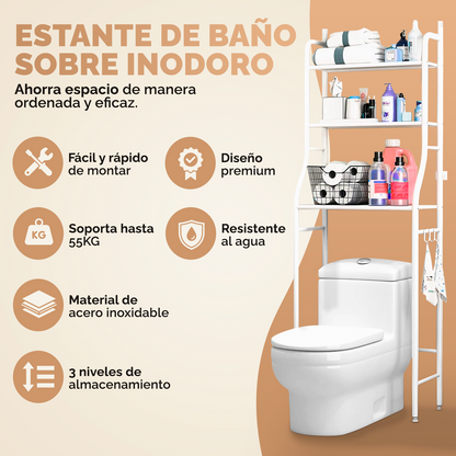 ESTANTE SOBRE INODORO + ENVÍO GRATIS