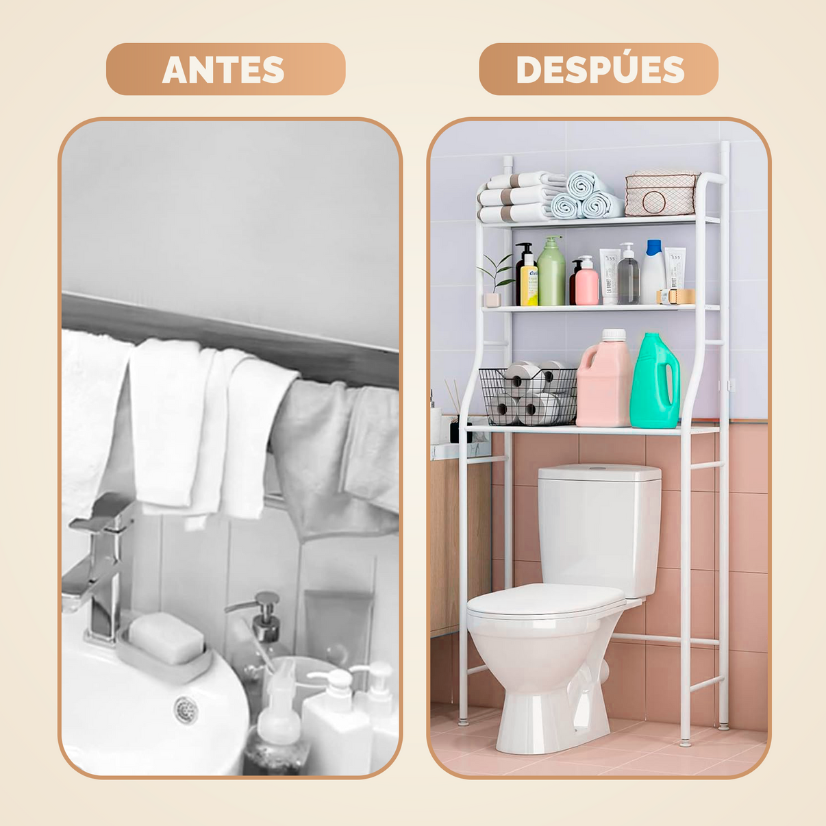 ESTANTE SOBRE INODORO + ENVÍO GRATIS