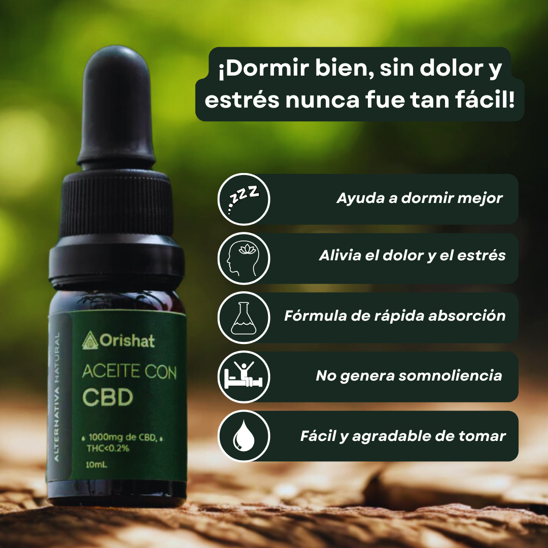ACEITE DE CANNABIS ESPECTRO COMPLETO 10mL CBD 1000 mg (10%) + EBOOK GRATIS 🎁
