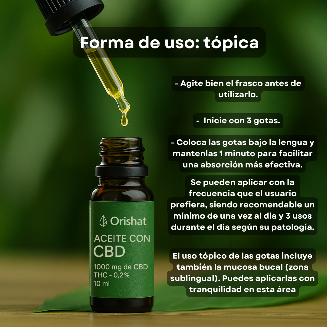 ACEITE DE CANNABIS ESPECTRO COMPLETO 10mL CBD 1000 mg (10%) + EBOOK GRATIS 🎁