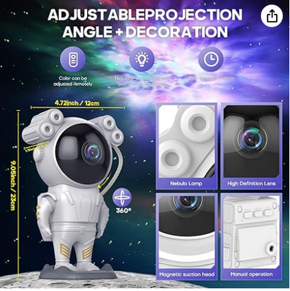 PROYECTOR ASTRONAUTA DE PIE